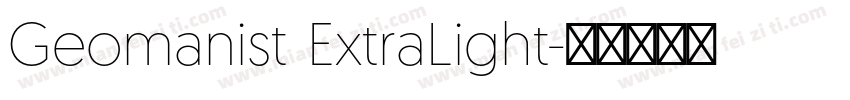 Geomanist ExtraLight字体转换